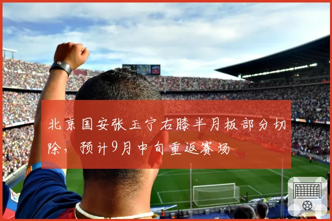 北京国安张玉宁右膝半月板部分切除，预计9月中旬重返赛场