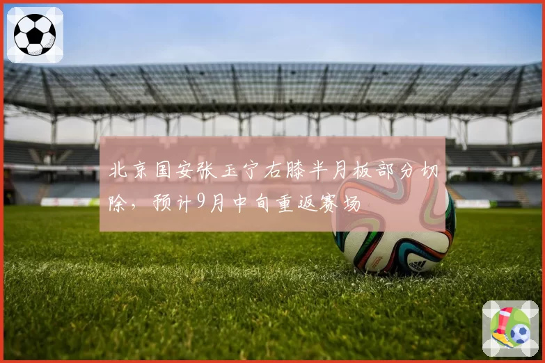 北京国安张玉宁右膝半月板部分切除，预计9月中旬重返赛场